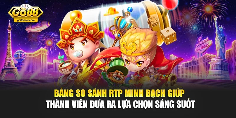 Bảng so sánh RTP minh bạch giúp thành viên đưa ra lựa chọn sáng suốt