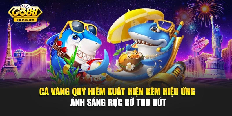 Cá vàng quý hiếm xuất hiện kèm hiệu ứng ánh sáng rực rỡ thu hút