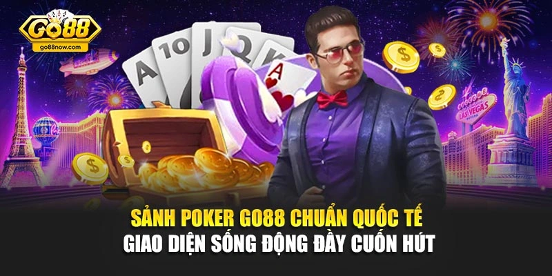 Sảnh poker Go88 chuẩn quốc tế giao diện sống động đầy cuốn hút